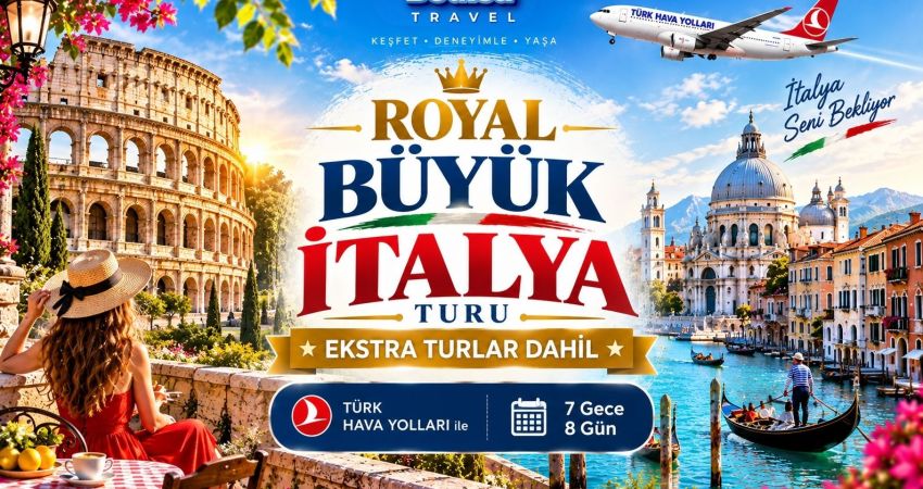 Royal Büyük İtalya Turu  │  Ekstra Turlar Dahil  │  7 Gece - 8 Gün  │  THY ile (BRI - VCE)